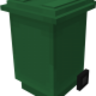 Trash Can with wheels 3D Model